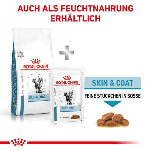 Royal Canin Veterinary SKIN & COAT Trockenfutter Kombi