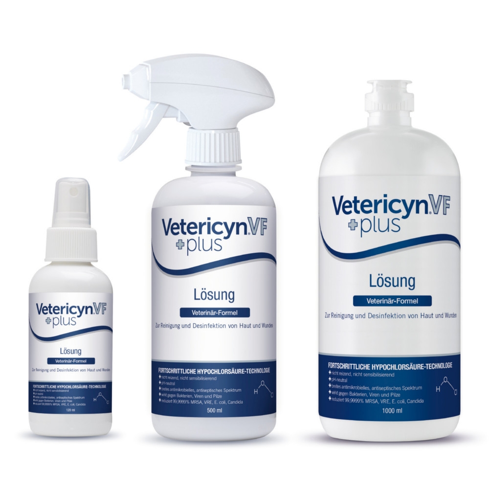 Vetericyn VF +Plus Lösung für Tiere mit beschädigter Haut von ecuphar