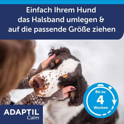 ADAPTIL Calm Halsband - Anti Stress Erziehungshalsband für mittelgroße & große Hunde