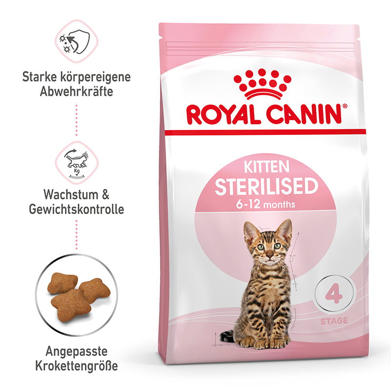 Royal Canin KITTEN Sterilised Kittenfutter für kastrierte Kätzchen