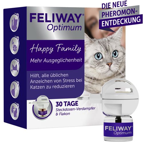 FELIWAY® Optimum Start-Set - Pheromone zur Reduktion von Stressverhalten für glückliche Katzen