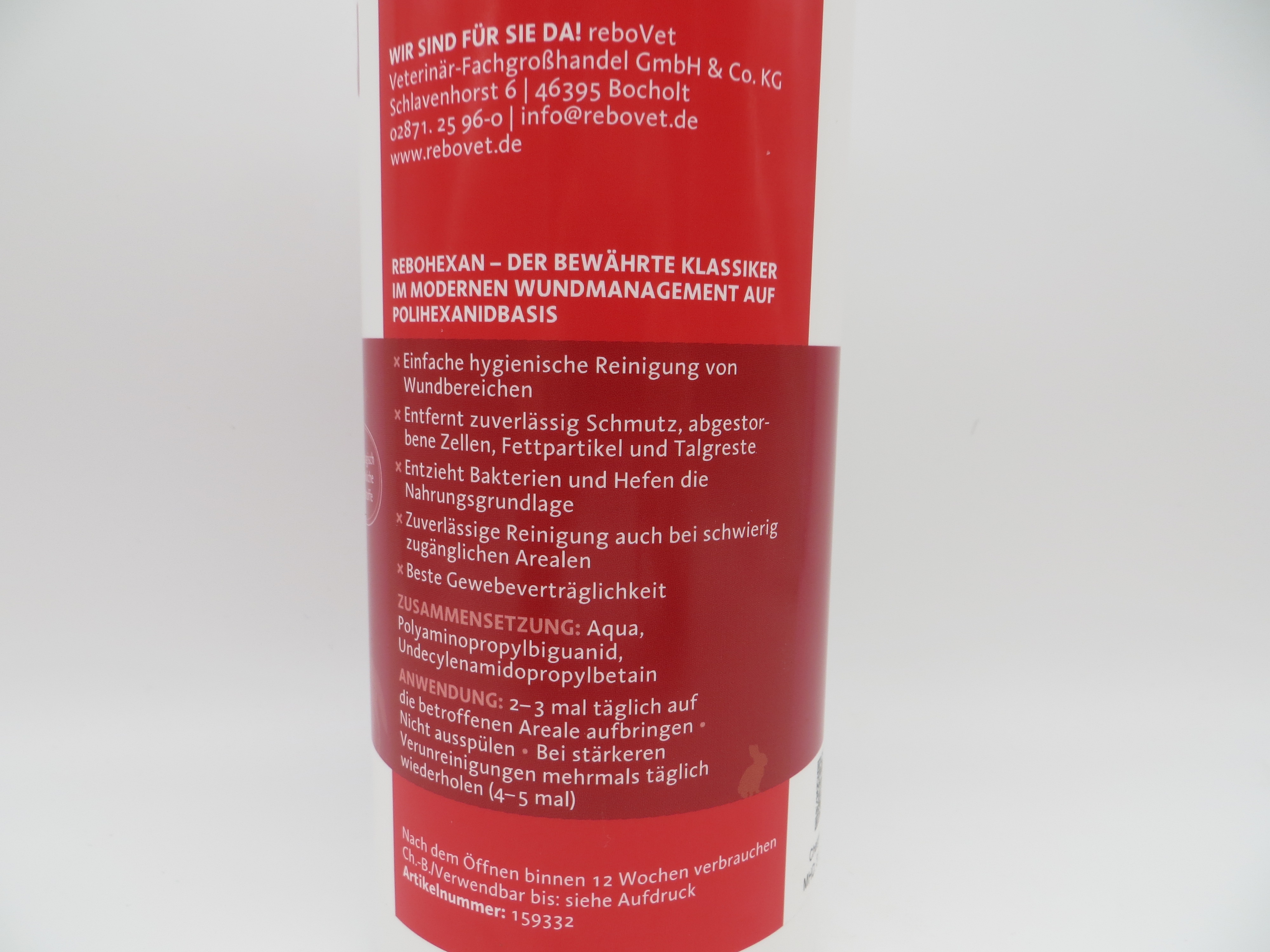 ReboHexan - ANTIBAKTERIELLE SPÜLLÖSUNG Rückseite