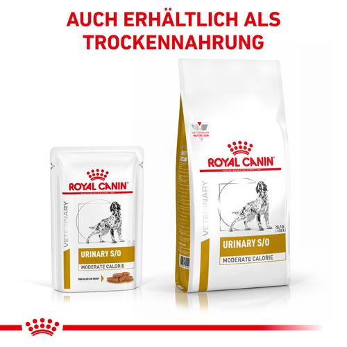 Royal Canin Veterinary URINARY S/O MODERATE CALORIE Nassfutter für Hunde 12 x 100 g