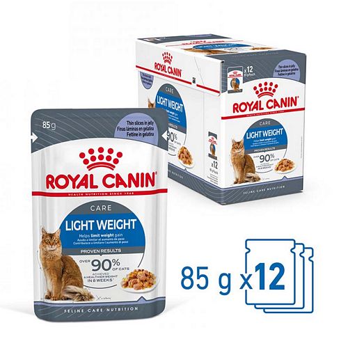 Royal Canin LIGHT WEIGHT in Gelee Nassfutter für zu Übergewicht neigenden Katzen
