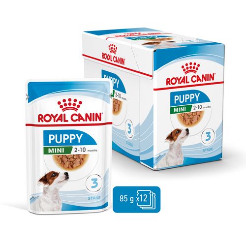 Royal Canin MINI Puppy Welpenfutter Nass für kleine Hunde bis zum 10. Monat 12 x 85 g