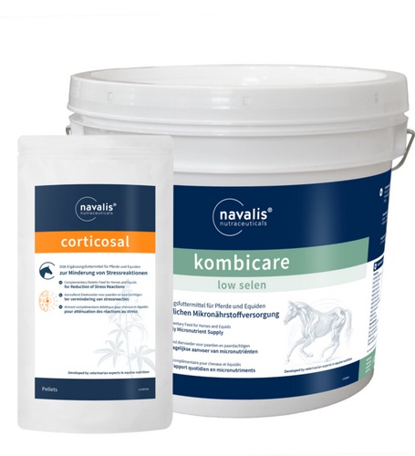 Navalis - kombicare LOW SELEN - Pellets für Pferde - Eimer - 2,5 kg