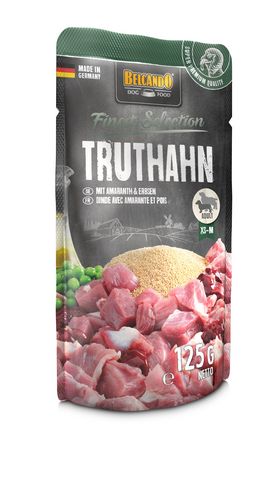 Belcando - Hundefutter - Finest Selection - ADULT - TRUTHAHN mit AMARANTH und ERBSEN - 12 x 125 g