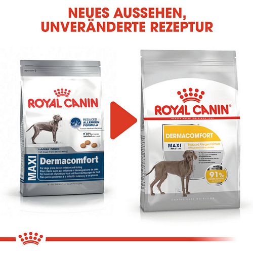 Royal Canin DERMACOMFORT MAXI Trockenfutter für große Hunde mit empfindlicher Haut