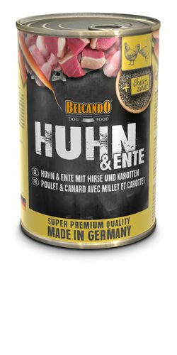 Belcando - Hundefutter - Chia Saat - HUHN und ENTE mit HIRSE und KAROTTE - 6 x 400 g