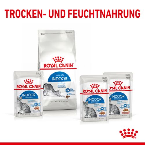 Royal Canin INDOOR Sterilised in Gelee Nassfutter für Wohnungskatzen