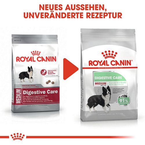 Royal Canin DIGESTIVE CARE MEDIUM Trockenfutter für mittelgroße Hunde mit empfindlicher Verdauung