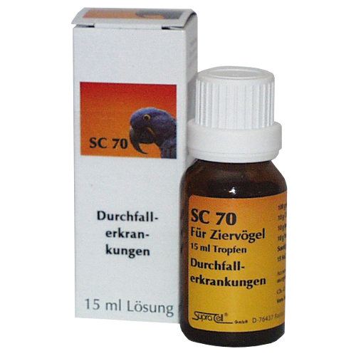 Supra-Cell homöopathisches Arzneimittel für Vögel SC 70 Durchfallerkrankungen