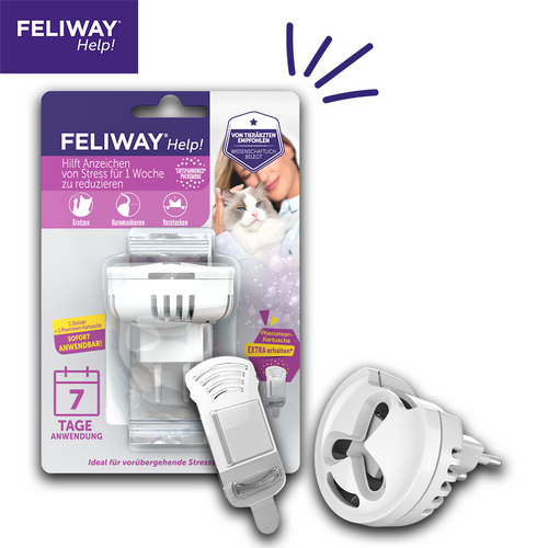 FELIWAY® Help! 7 Tage Start-Set - Reduktion von kurzfristigem Stress bei Katzen
