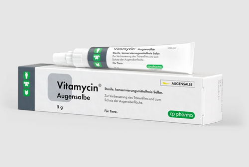 cp-pharma Vitamycin Augensalbe zur Augenpflege für Hunde, Katzen und Pferde - 1x 5g cp-pharma Vitamycin Augensalbe zur Augenpflege für Hunde, Katzen und Pferde - 1x 5g