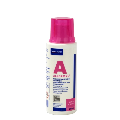 Allermyl Shampoo 200 ml bei Allergien für Hunde und Katzen von Virbac