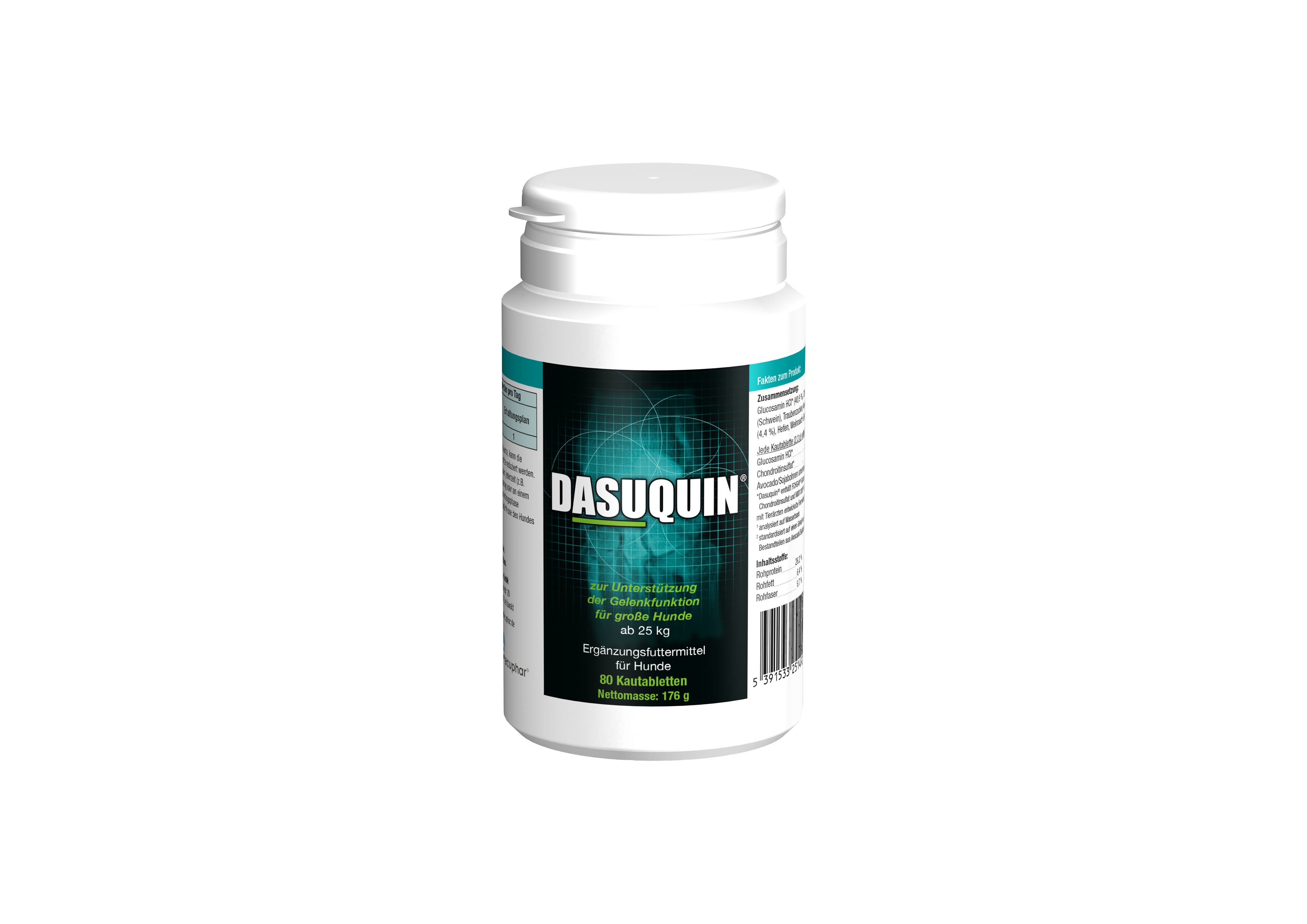 ecuphar DASUQUIN - 2,4 g - GROßE HUNDE - 80 Kautabletten