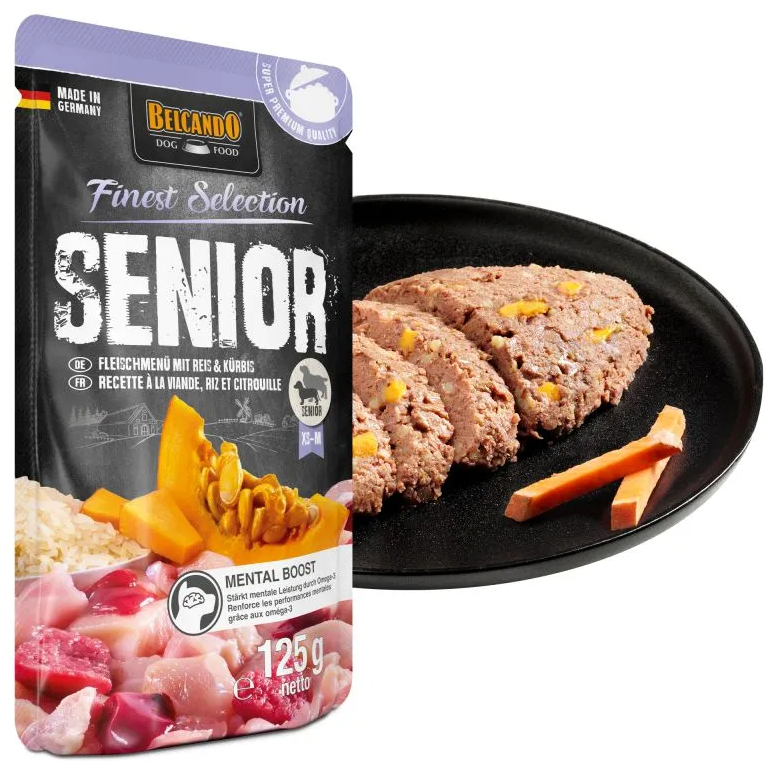 Belcando - Hundefutter - Finest Selection - SENIOR FLEISCHMENÜ mit REIS und KÜRBIS