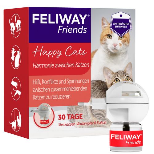 FELIWAY® Friends Start-Set für Katzen - Pheromone zur Reduktion von Spannungen & Konflikten zwischen Katzen
