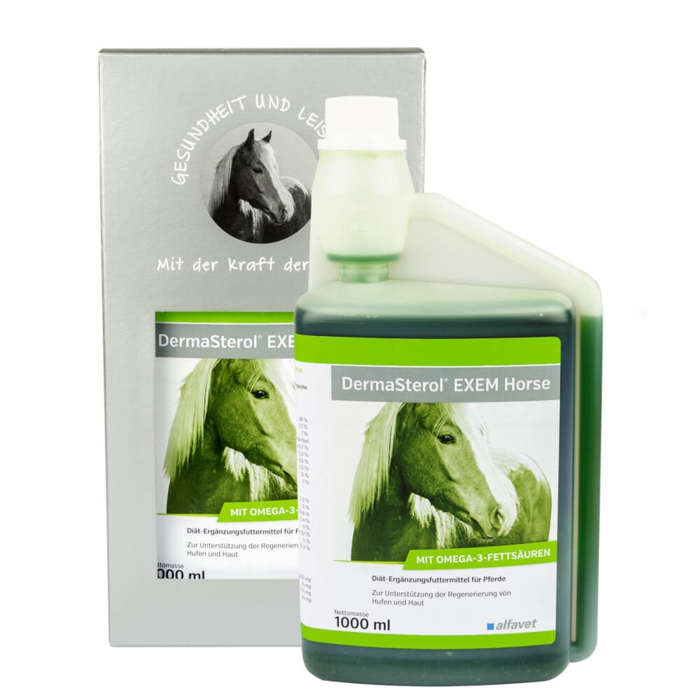 DermaSterol Horse für Pferde zur Unterstützung der Regenerierung von Hufen und Haut von alfavet