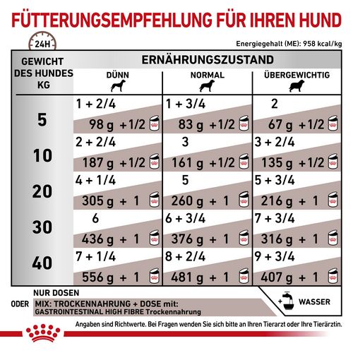 Royal Canin GASTROINTESTINAL HIGH FIBRE Mousse Fütterung