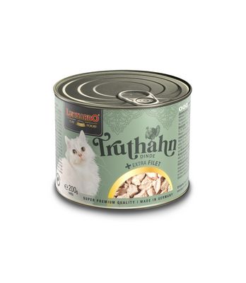 Leonardo - Katzenfutter - TRUTHAHN + extra FILET - 6 x 200 g