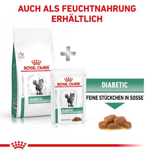 Royal Canin Veterinary DIABETIC Trockenfutter für Katzen Kombi