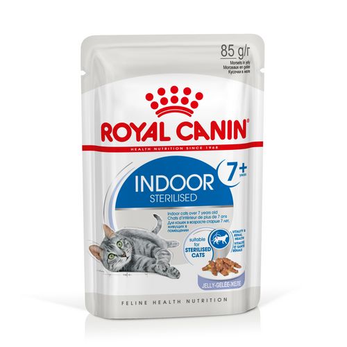Royal Canin INDOOR 7+ Sterilised in Gelee Nassfutter für Wohnungskatzen ab 7 Jahren